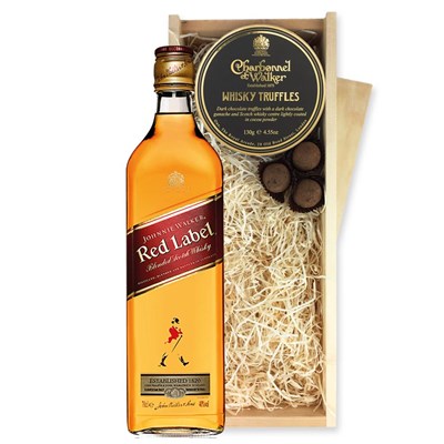 Johnnie Walker Red Label And Whisky Charbonnel Truffles Chocolate Box